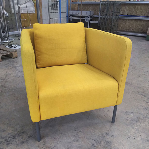 Retro Sessel, gelb - GebrauchtWaren Lagerverkauf